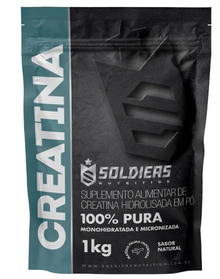 Imagem do produto Creatina Monohidratada 1Kg - 100% Pura Importada - Soldiers Nutrition na loja Magazine Luiza