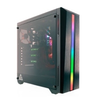 gabinete-riotoro-cr100tg-mid-tower-rgb-led-atx-janela-lateral-em-vidro-temperado-1x-cooler-fan-preto-cr100tg - Imagem