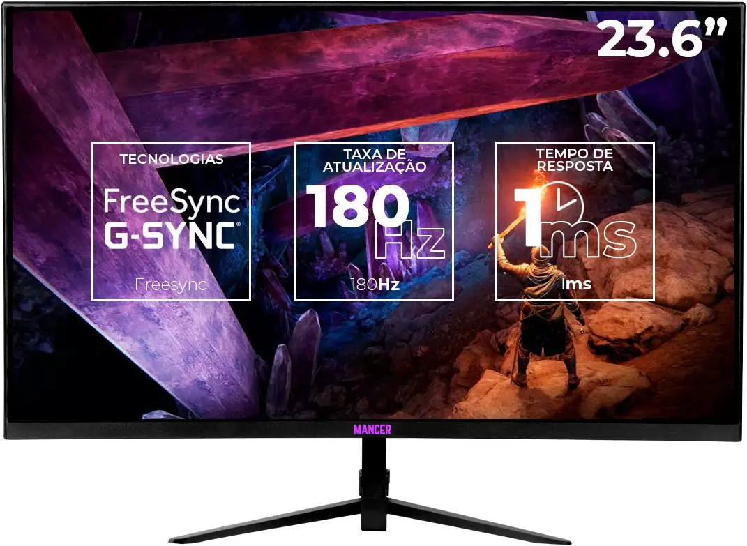 monitor-gamer-mancer-valak-236-pol-vacurvofhd1ms180hzfreesync-e-g-synchdmidpmcr-vlk24-bl01 - Imagem