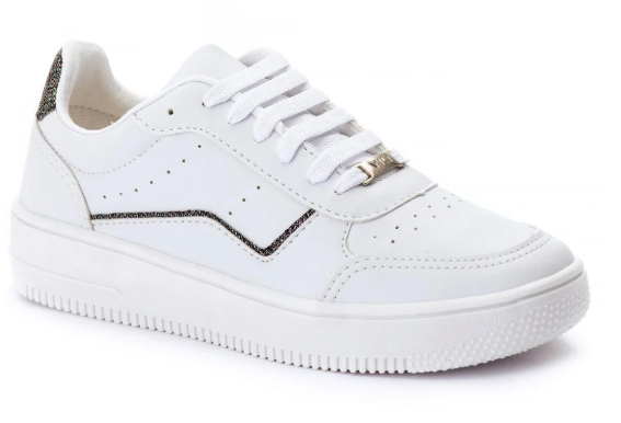 tenis-feminino-casual-branco-vili-leve-confortavel-brancoprata - Imagem
