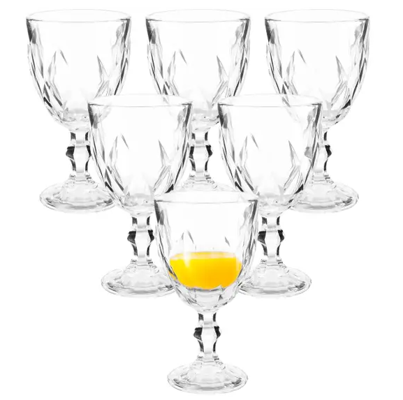 jogo-de-tacas-para-bebidas-de-vidro-330ml-6-pecas-haus-diamond-empire - Imagem
