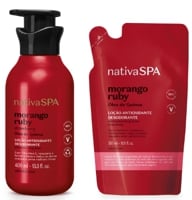 combo-nativa-spa-morango-ruby-locao-corporal-400ml-refil-350ml - Imagem