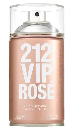 212-vip-rose-carolina-herrera-body-spray-250ml - Imagem