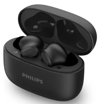 fone-de-ouvido-sem-fio-tws-philips-tat1109bk00-na-cor-preto-com-bluetooth-microfone-tecnologia-ipx4 - Imagem