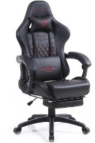 cadeira-gamer-husky-gaming-tempest-700-preto-e-vermelho-com-almofadas-descanso-para-pernas-retratil-reclinavel-hgma075 - Imagem