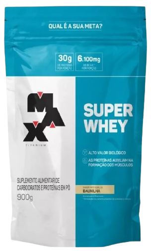 suplemento-em-po-max-titanium-super-whey-refil-proteinas-sabor-morango-de-900g - Imagem