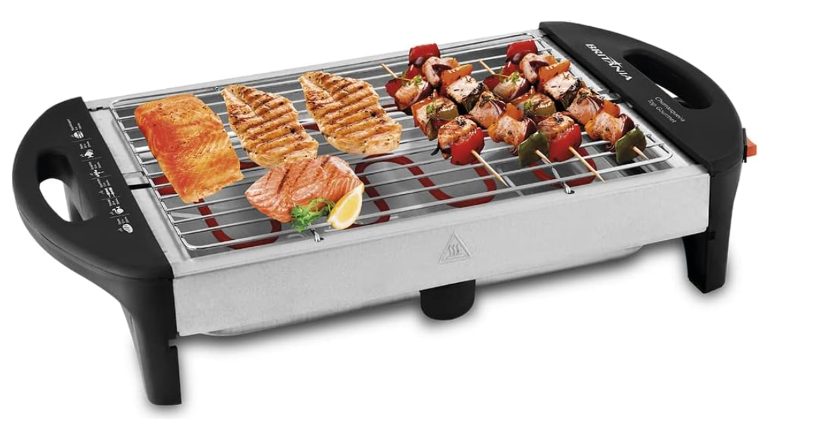 churrasqueira-top-gourmet-1600w-preto-110v-britania - Imagem