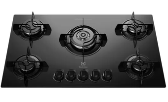cooktop-5-bocas-electrolux-a-gas-glp-preto-ke5gp - Imagem