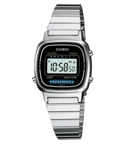 relogio-casio-feminino-vintage-prata-tamanho-mini-original - Imagem