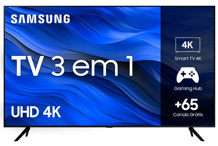 smart-tv-50-4k-uhd-50cu7700-2023-preta-samsung-9wig - Imagem