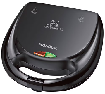 sanduicheira-fast-grill-e-sandwich-mondial-s-12-750w-preta - Imagem