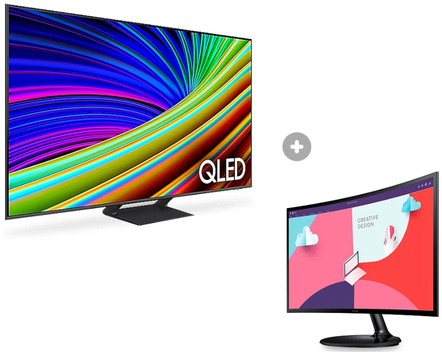 combo-samsung-smart-tv-qled-4k-55-q65c-monitor-samsung-s36c-24 - Imagem