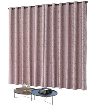 cortina-atena-jacquard-grosso-400m-largura-x-280m-semi-blackoutblecaute-com-ilhos-rose - Imagem