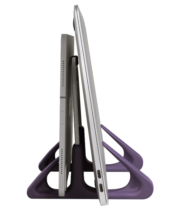 litestand-vertical-suporte-de-mesa-vertical-para-notebook-e-tablet-octoo-titanium - Imagem