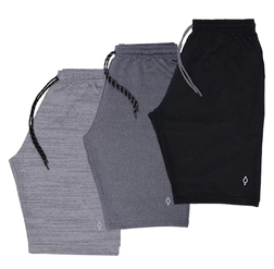 kit-3-bermuda-masculina-resina-short-moletinho-moletom-bermudas-colorido - Imagem
