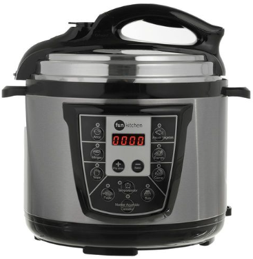 panela-de-pressao-eletrica-prata-5l-fun-kitchen-220v - Imagem