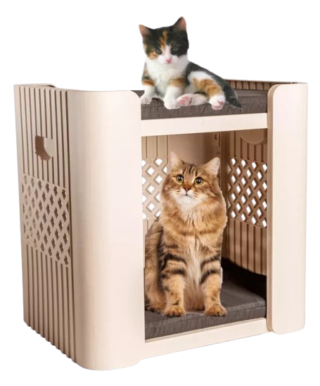 cama-caminha-duplex-p-gatos-caes-casinha-premium-pet-stand - Imagem