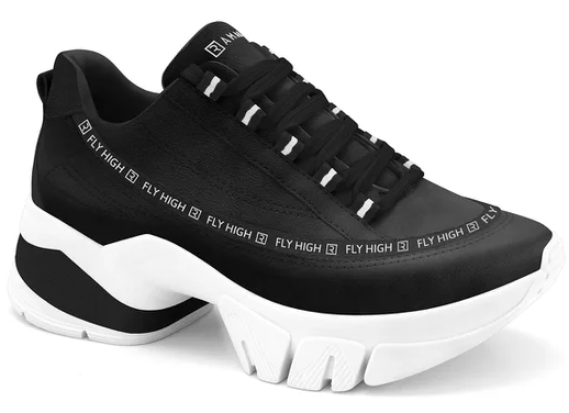 tenis-ramarim-flatform-fly-high-tratorado-feminino-preto - Imagem
