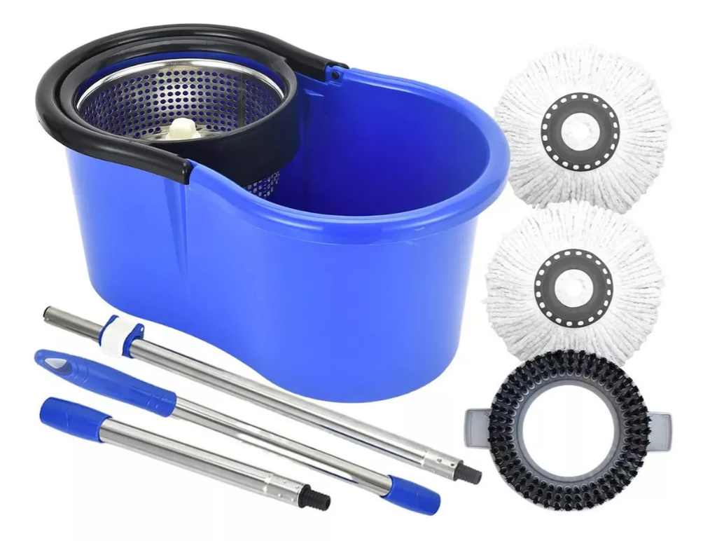 balde-perfect-mop-pro-360-giratorio-limpeza-geral-esfregao-12l - Imagem