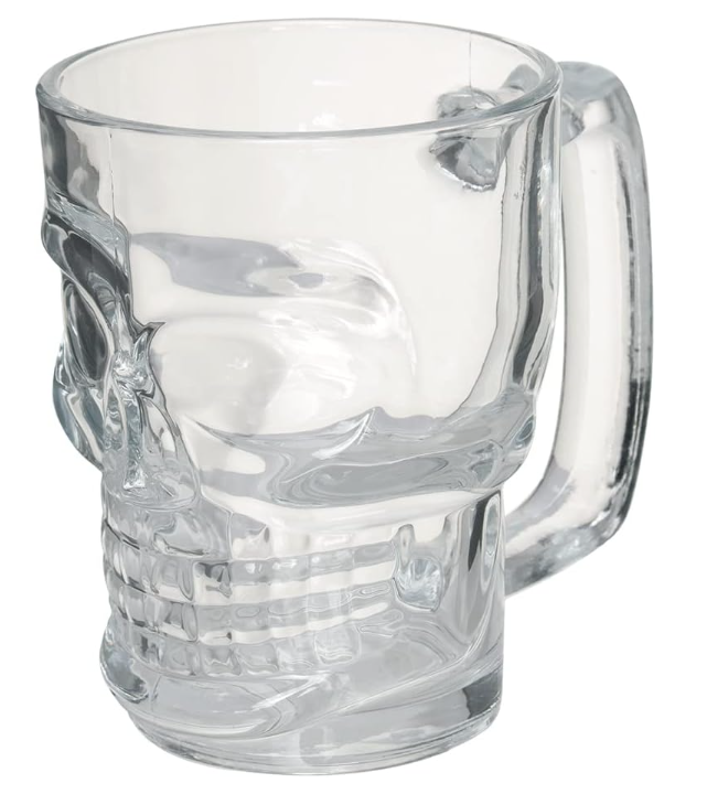caneca-para-chopp-e-cerveja-de-vidro-caveira-rock-style-lyor-transparente-510-ml - Imagem