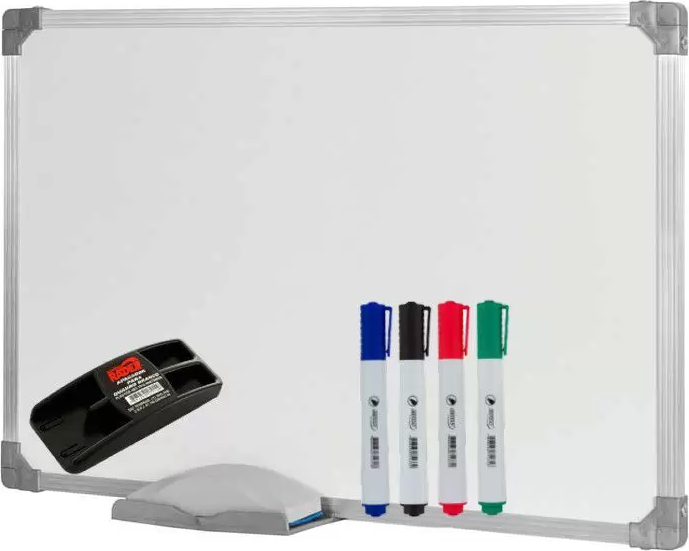 lousa-quadro-branco-mold-aluminio-90x60-apagador-e-4marcador-stalosouza - Imagem