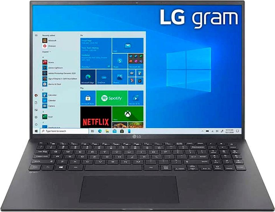 notebook-lg-gram-intel-core-i7-1165g7-16gb-ram-256gb-ssd-m2-nvme-16-ips-intel-iris-xe-windows-10-home-preto-16z90p-gbh71p2 - Imagem