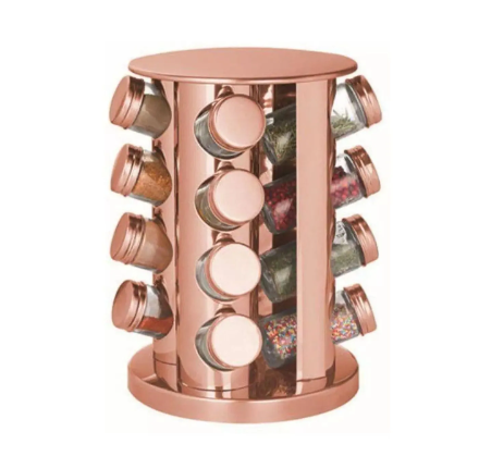 porta-temperos-giratorio-suporte-com-16-potes-rose-gold-vertical - Imagem