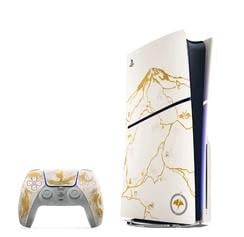 Imagem do produto Console Sony PlayStation 5 Slim Com Leitor de Discos, Edição Limitada Ouro, Ghost of Yotei, SSD 1TB, Controle Sem Fio DualSense - 1000048424 na loja Magazine Luiza