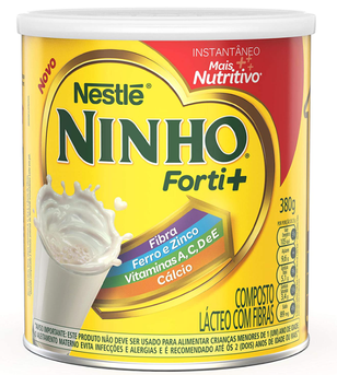 Nestlé, Ninho, Forti+, Composto Lácteo, Lata 380 G