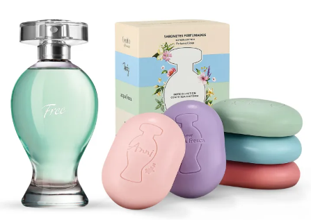combo-presente-boticollection-desodorante-colonia-free-100ml-sabonetes-em-barra-80g - Imagem