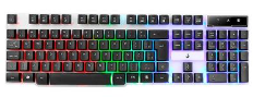 teclado-gamer-rise-mode-g1-rgb-rainbow-usb-preto-e-branco-rm-tg-01-bw-b7y2 - Imagem