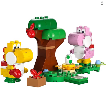lego-set-super-mario-71428-bosque-fabulovo-do-yoshi-set-de-expa-107-pecas - Imagem