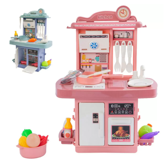 kit-cozinha-de-brinquedo-infantil-completa-solta-agua-e-som-atentu-kids - Imagem