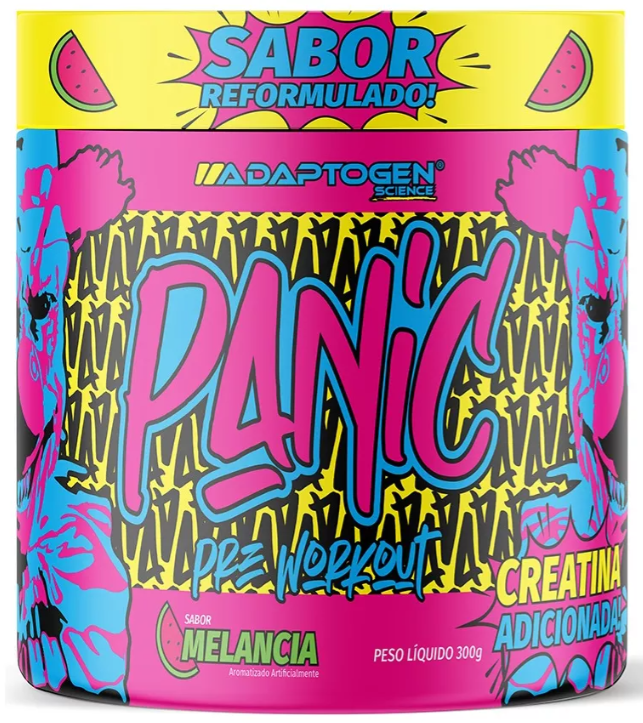 pre-treino-panic-300g-com-beta-alanina-adaptogen-preworkout - Imagem