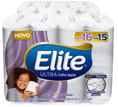 papel-higienico-elite-dualette-folha-dupla-ultra-16-rolos - Imagem