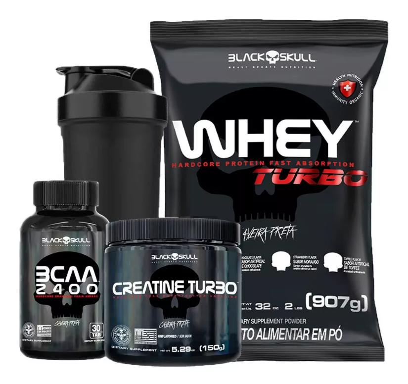 combo-whey-protein-turbo-bcaa-creatina-black-skull - Imagem
