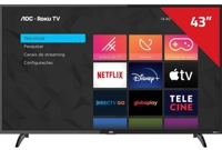 smart-tv-aoc-roku-led-43-43s519578-com-wi-fi-full-hd-3-hdmi-1-usb-com-controle-remoto-com-atalhos-roku-mobile-miracast-h74i - Imagem