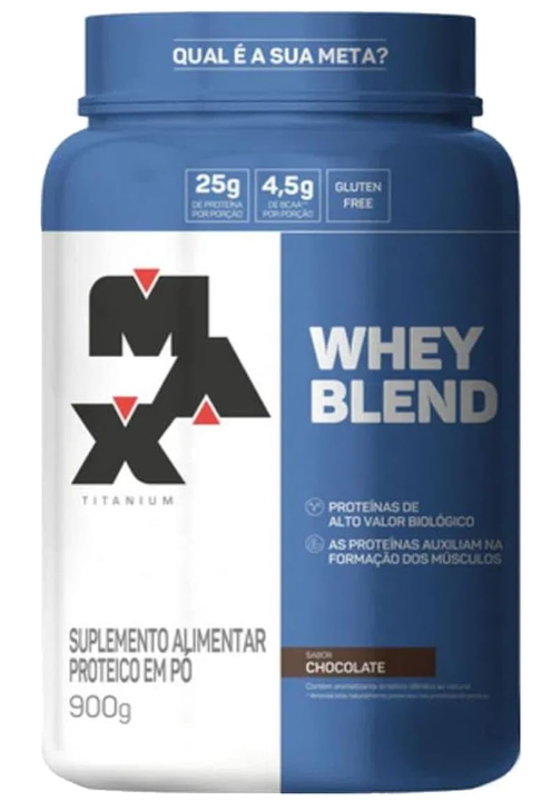 whey-blend-900g-sabor-chocolate-max-titanium - Imagem