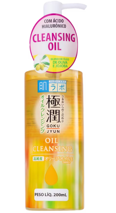 oleo-de-limpeza-facial-hada-labo-gokujyun-200ml - Imagem