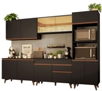 cozinha-completa-madesa-reims-310001-com-armario-e-balcao-preto - Imagem