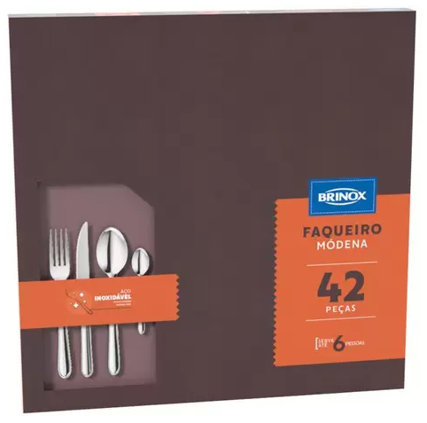 faqueiro-brinox-inox-modena-42-pecas - Imagem