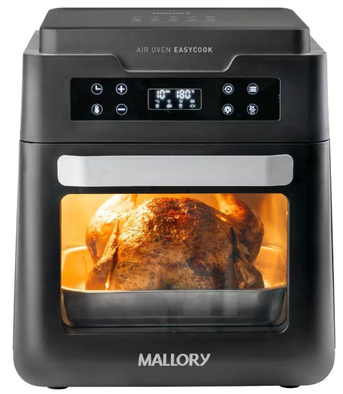 fritadeira-eletrica-mallory-12-litros-air-oven-easycook-preto - Imagem