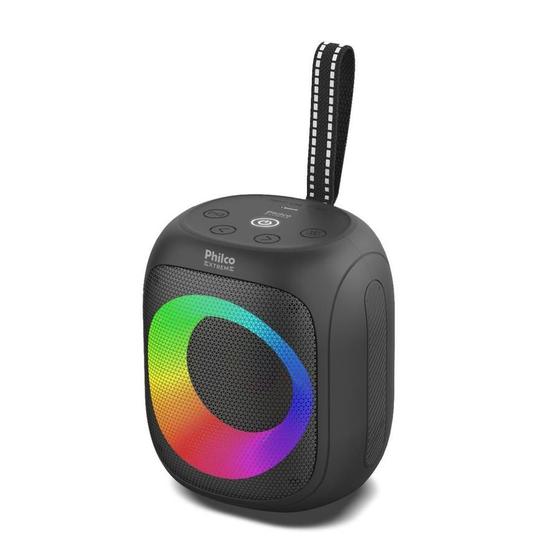 caixa-de-som-speaker-philco-pbs30-com-bluetooth-radio-fm-resistencia-a-agua-ipx5-1800-mah-e-iluminacao-led-30w - Imagem