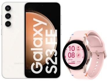 samsung-galaxy-s23-fe-5g-128gb-smartwatch-watch-fe-40mm-preto-16gb-bluetooth - Imagem