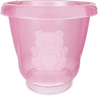 adoleta-bebe-ofuro-para-bebe-fofura-translucido-rosa - Imagem