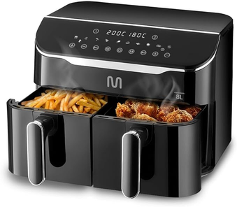 air-fryer-8l-preta-com-2-gavetas-1800w-127v-multi-go219-70eu - Imagem