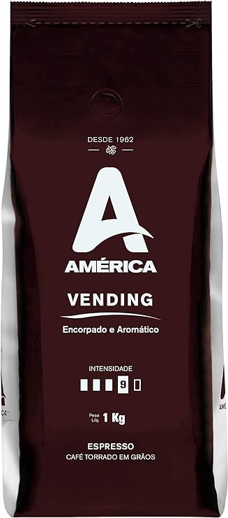 Café Torrado em Grãos América 1Kg, Vending