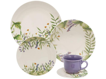 aparelho-de-jantar-e-cha-20-pecas-oxford-de-ceramica-branco-verde-e-lavanda-redondo-unni-26xy - Imagem
