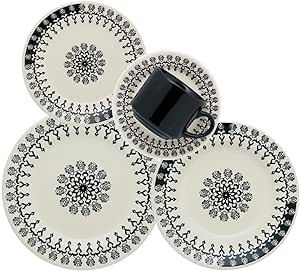 aparelho-de-jantar-e-cha-biona-donna-folk-marfimpreto-20-pecas - Imagem