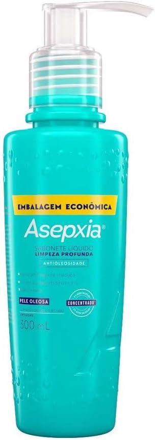 asepxia-sabonete-liquido-limpeza-profunda-pele-oleosa-300ml - Imagem